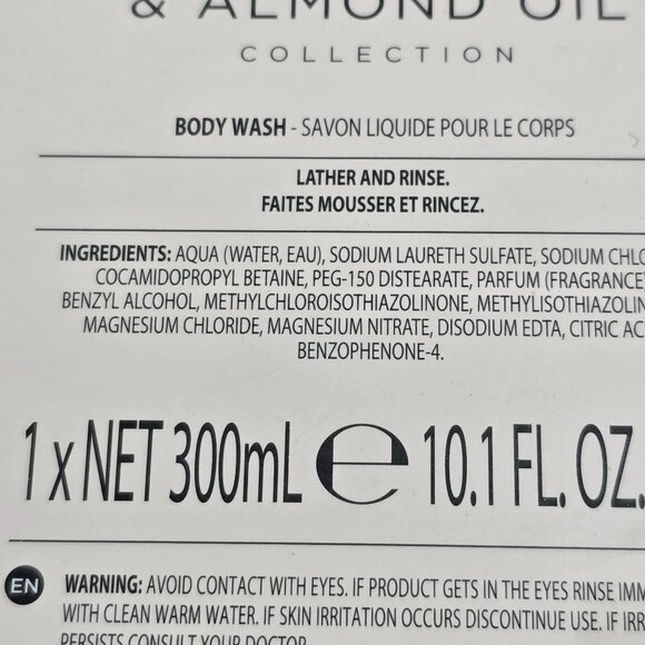 Baylis & Harding Jojoba Vanilla & Almond Oil Body Wash & Lotion Set 300ml/200ml - Picture 3 of 4